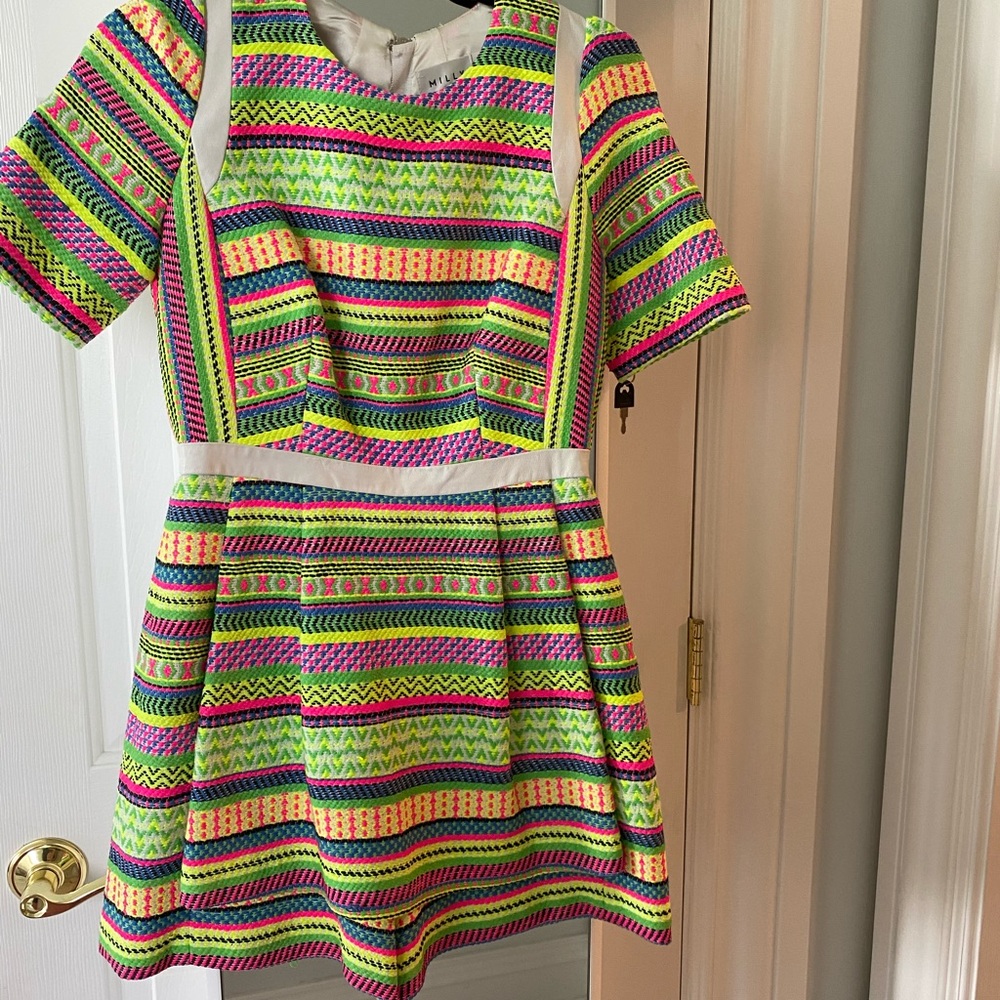 Milly bright patterned romper